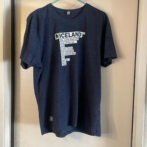 ICELAND LED ZEPPELIN SHIRT SHORT SLEEVE SALVAGE LARGE